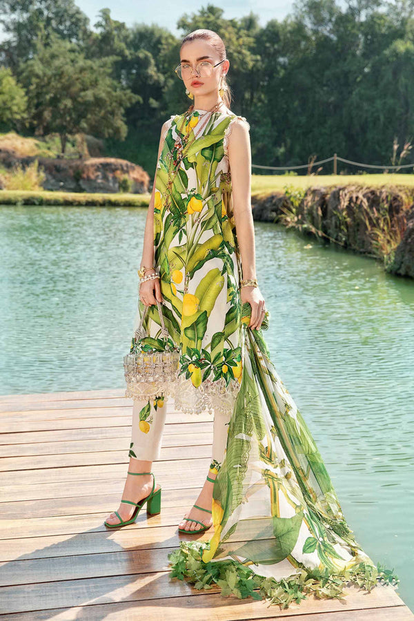 3 Piece Printed Lawn Suit | MPT-2503-A