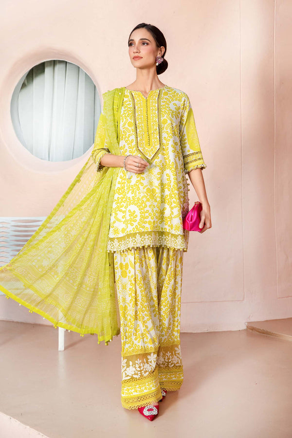 3 Piece Printed Lawn Suit | MPT-2504-A