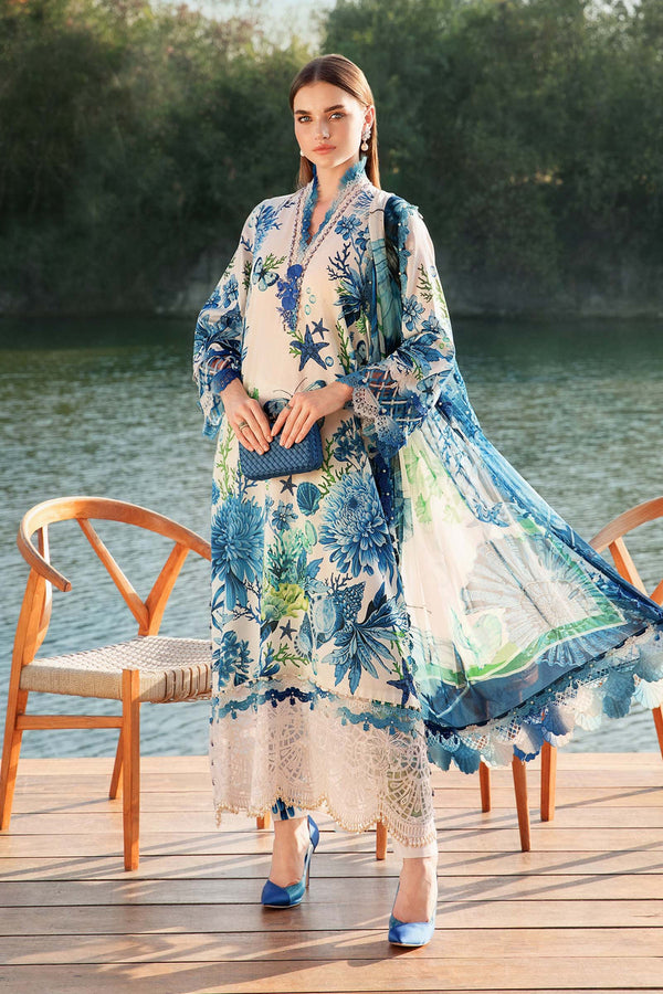 3 Piece Printed Lawn Suit | MPT-2510-B