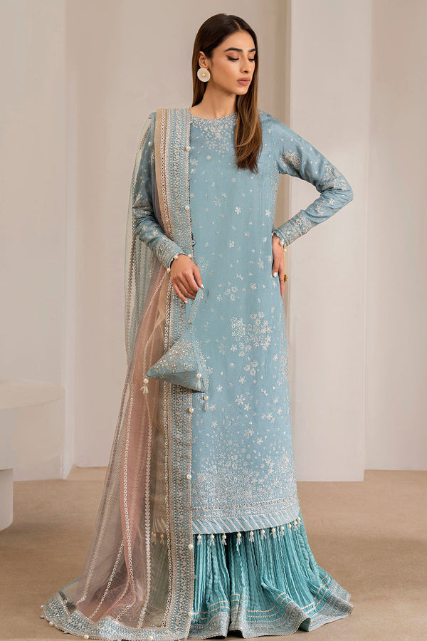 EMBROIDERED RAW SILK UR-7013