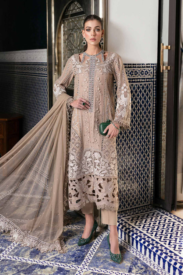 3 Piece Embroidered Lawn Suit | D-2502-A