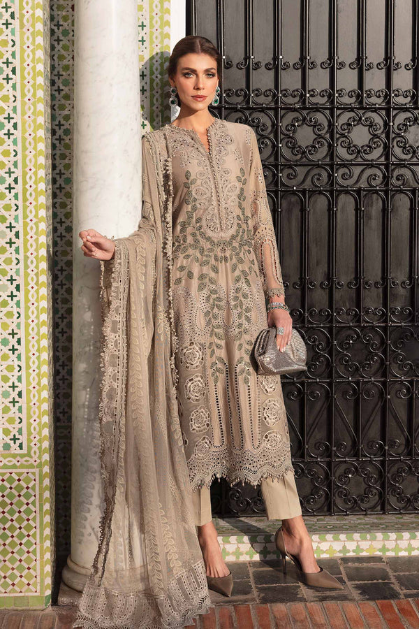 3 Piece Embroidered Lawn Suit | D-2503-A