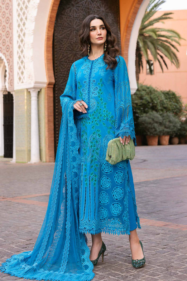 3 Piece Embroidered Lawn Suit | D-2503-B