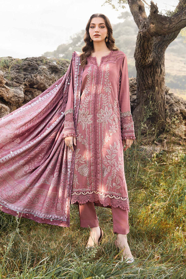 3 Piece Printed Linen Suit | MPT-2404-A