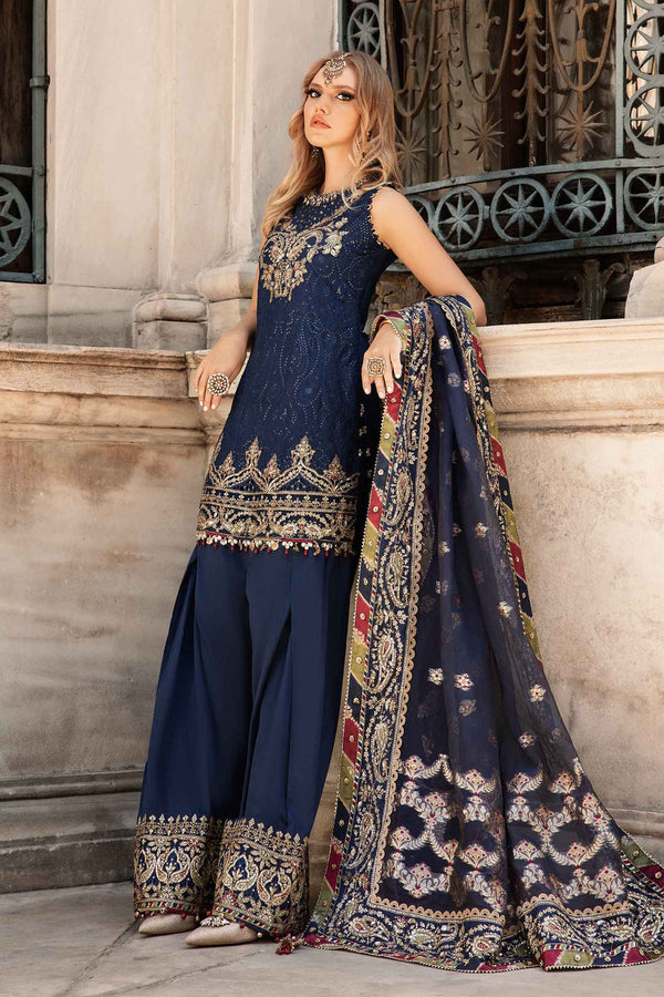 Embroidered Cotton Satin Suit | CST-804