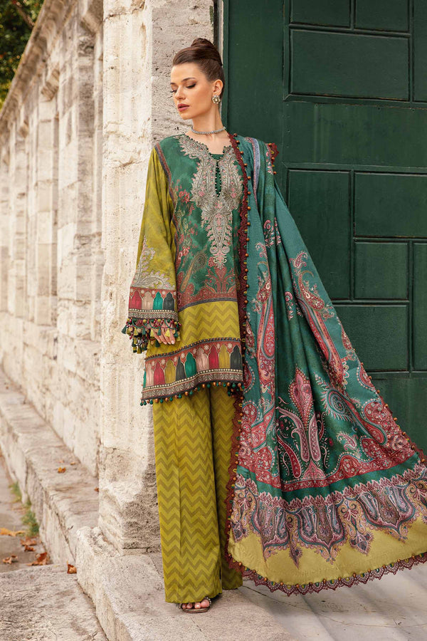 3 Piece Printed Cambric Suit | MPT-2305-A