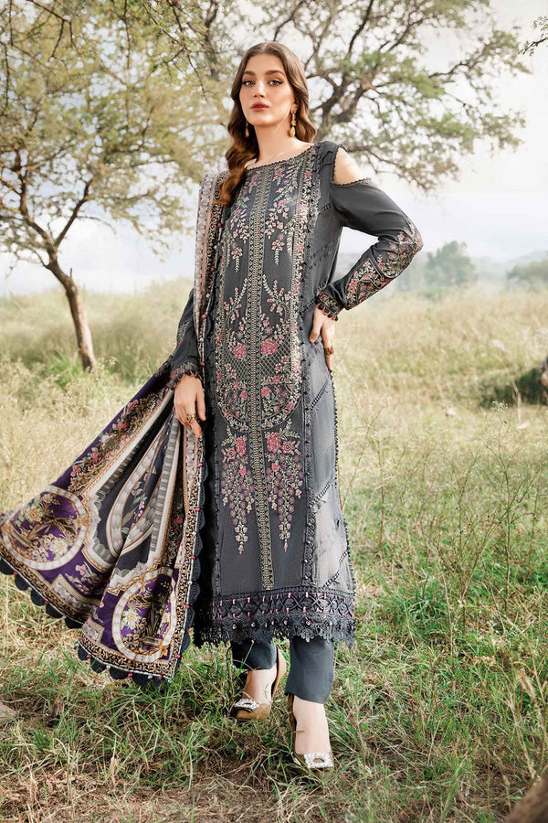 3 Piece Printed Linen Suit | MPT-2406-A