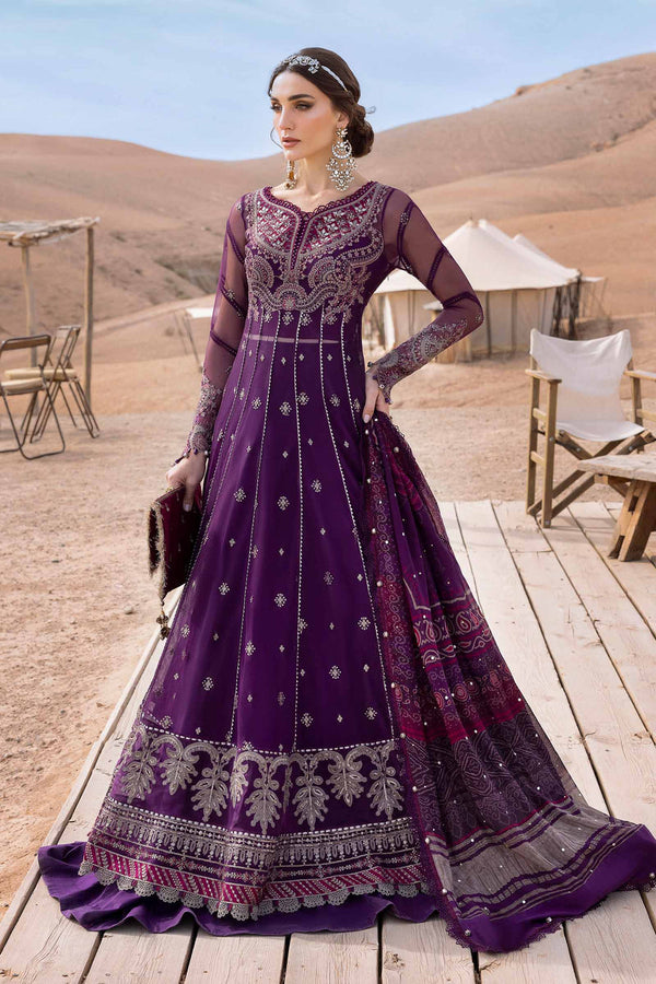 3 Piece Embroidered Net Suit | D-2507-B