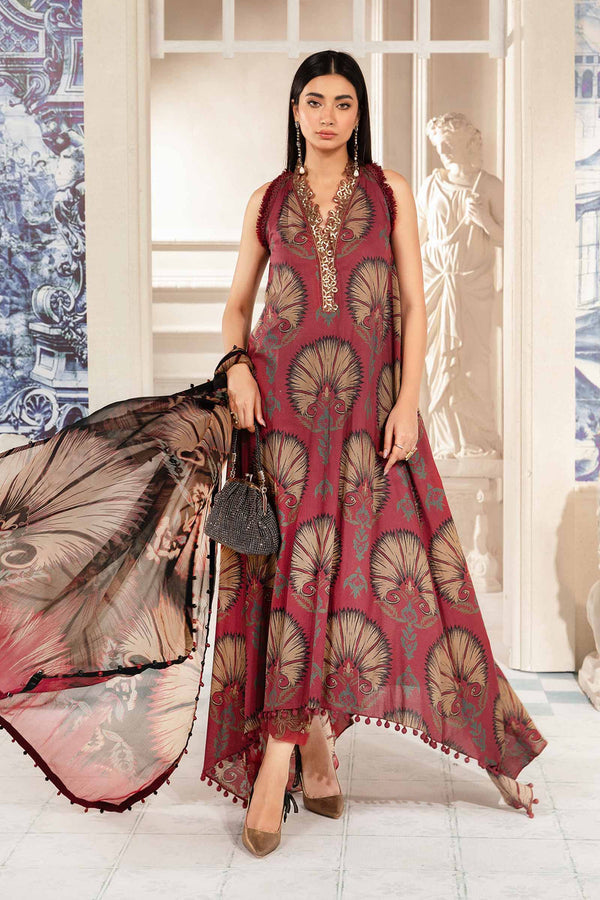 3 Piece Printed Suit | MPT-2209-B