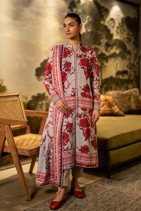 3 Pc Printed Khaddar Suit | 503-A