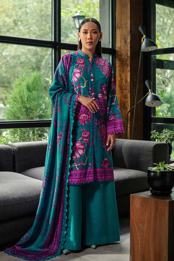 3 Pc Printed Khaddar Suit | 503-B