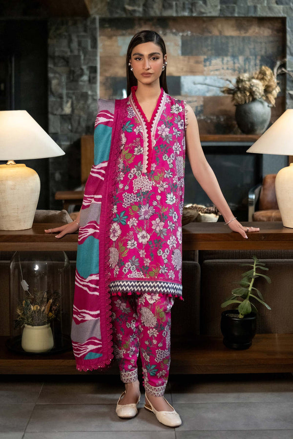 3 Pc Printed Khaddar Suit | 504-A