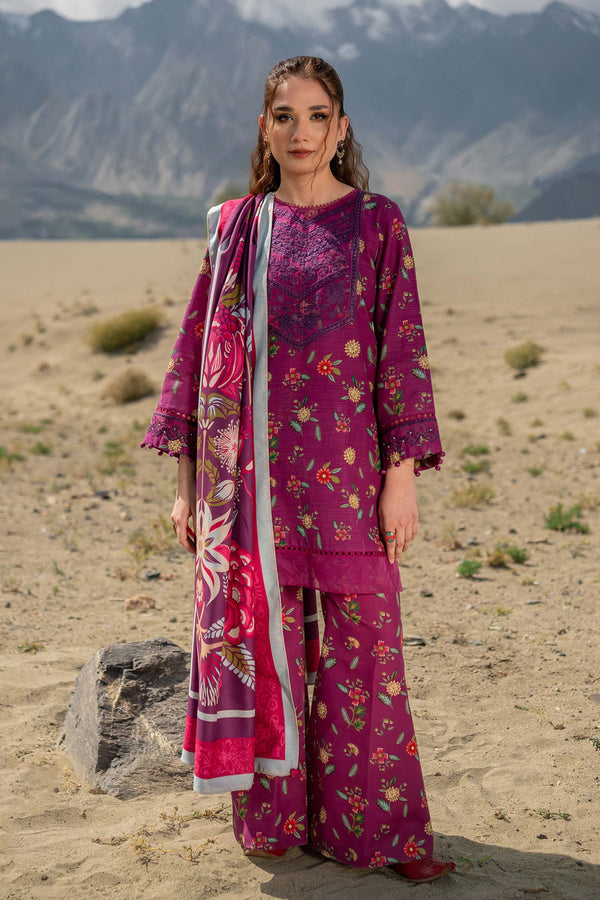 3 Pc Printed Khaddar Suit | 505-A