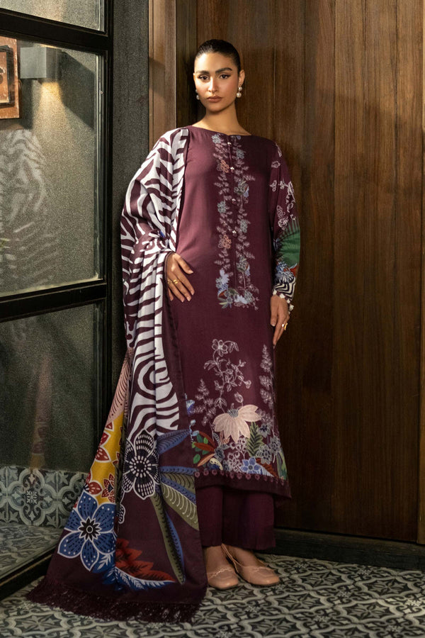 3 Pc Printed Linen Suit | 512-A