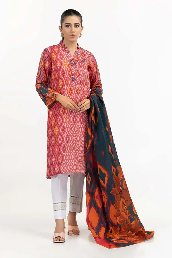 2PC SUIT CAMBRIC DIGITAL PRINTED SHIRT DUPATTA IPS-22-206  (2 Piece)