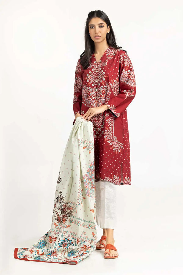 Digital Printed Khaddar Shirt Dupatta Suit IPW-22-100 (2 Piece)