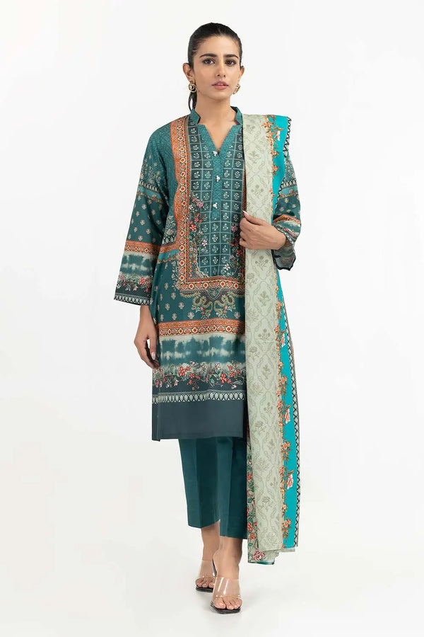 Printed Khaddar Suit IPW-22-90 (3 Piece)