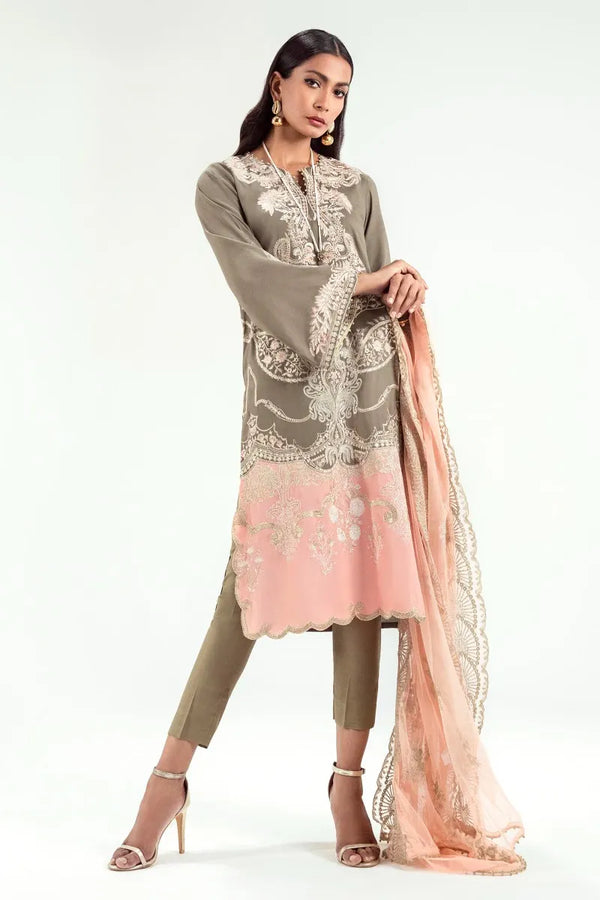 Sana Safinaz Pret Silk Embriodered Shirt